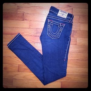 True Religion/ dark wash jeans